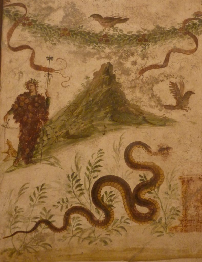 Dionysos botrys (« Dionysos-Grappe ») ou Bacchus et le Vésuve, 1er s., Naples, Musée archéologique. Photo O.O.