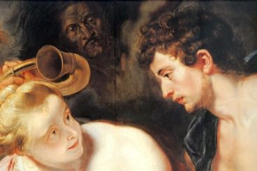 Rubens, Méléagre et Atalante, 124,3x101,3 cm, 1615, Kassel, Gemäldegalerie Alte Meister