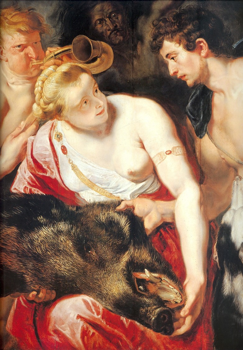 Rubens, Méléagre et Atalante, 124,3x101,3 cm, 1615, Kassel, Gemäldegalerie Alte Meister